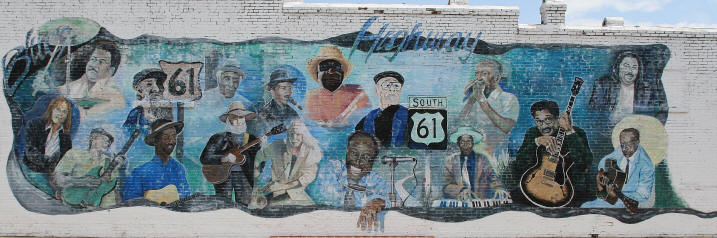 Mural, Leland, Mississippi  Copyright 2008 Alan White. All Rights Reserved.